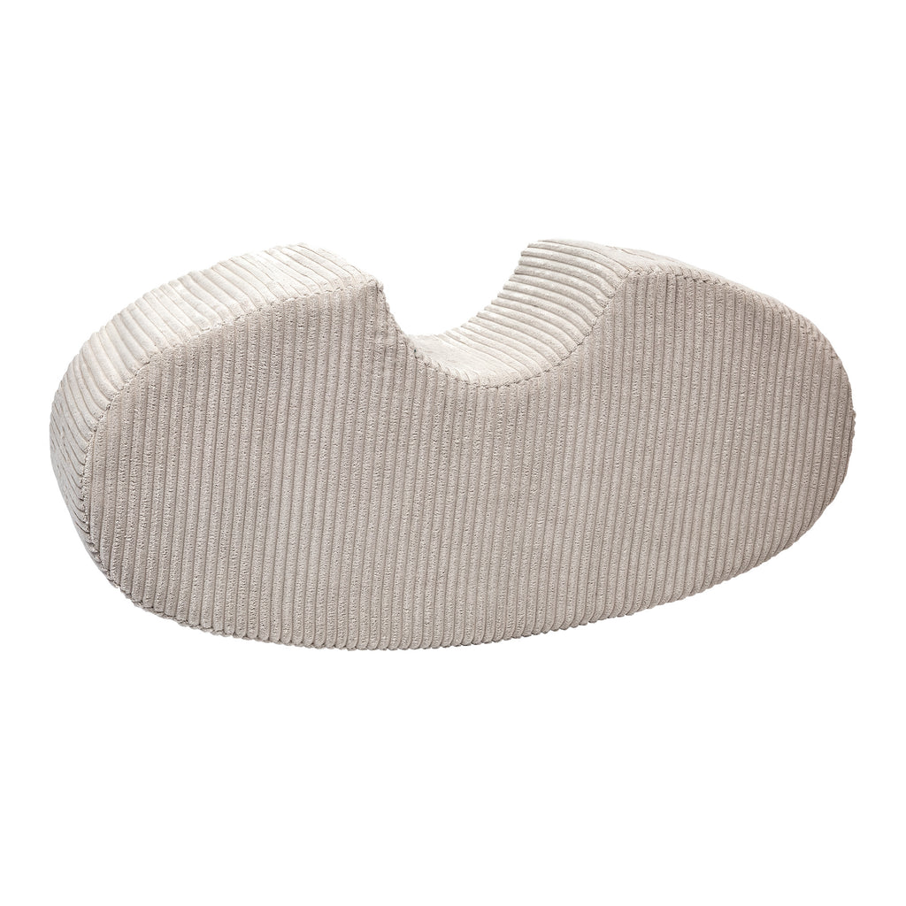 Eversby Edit — Bean Shape Foam Play Module — Ecru Velvet