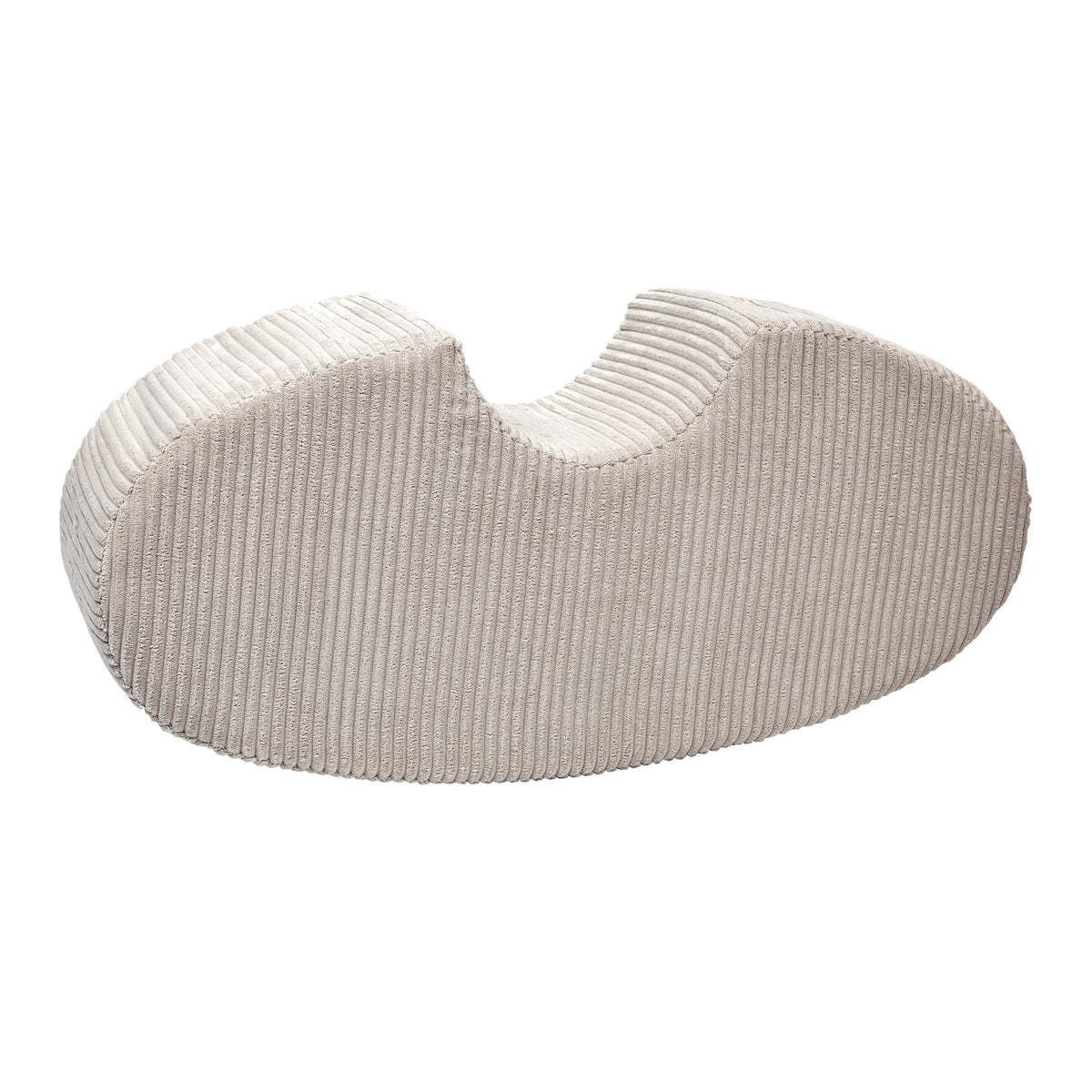 Eversby Edit — Bean Shape Foam Play Module — Ecru Velvet