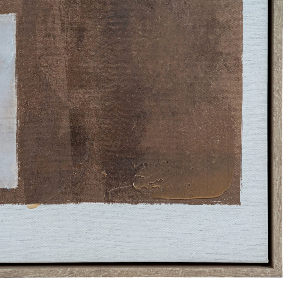 Sedora hand painted framed canvas for warm neutral interiors