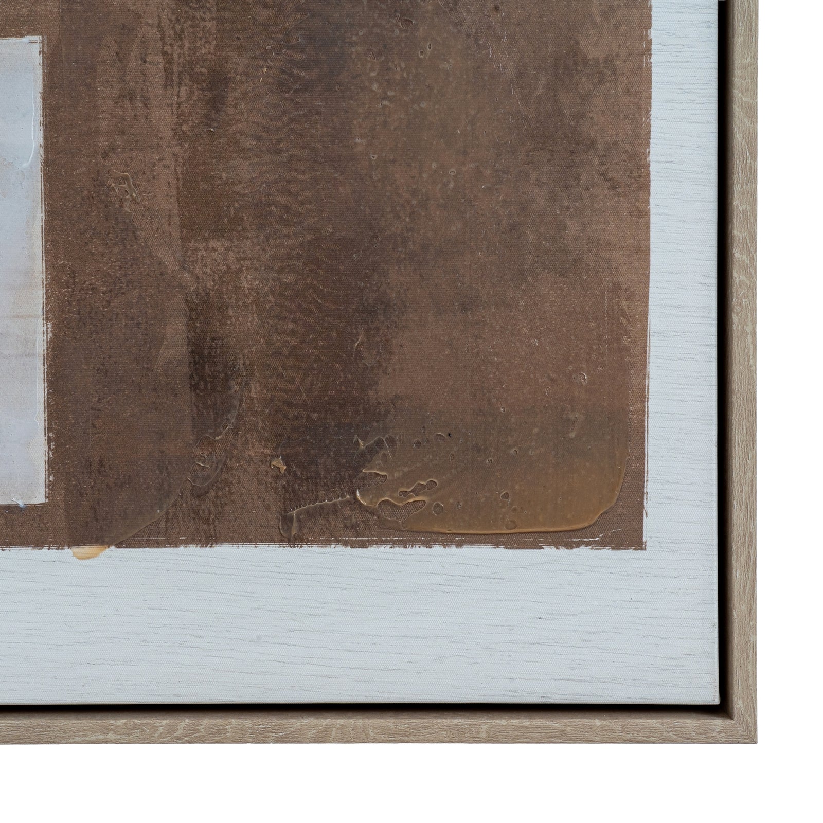 Sedora hand painted framed canvas for warm neutral interiors