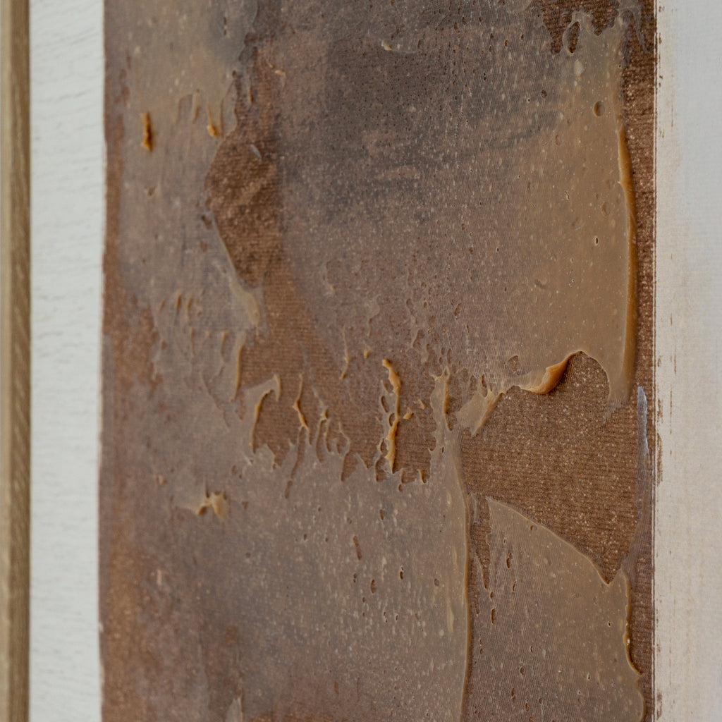 Sedora hand painted framed canvas for warm neutral interiors