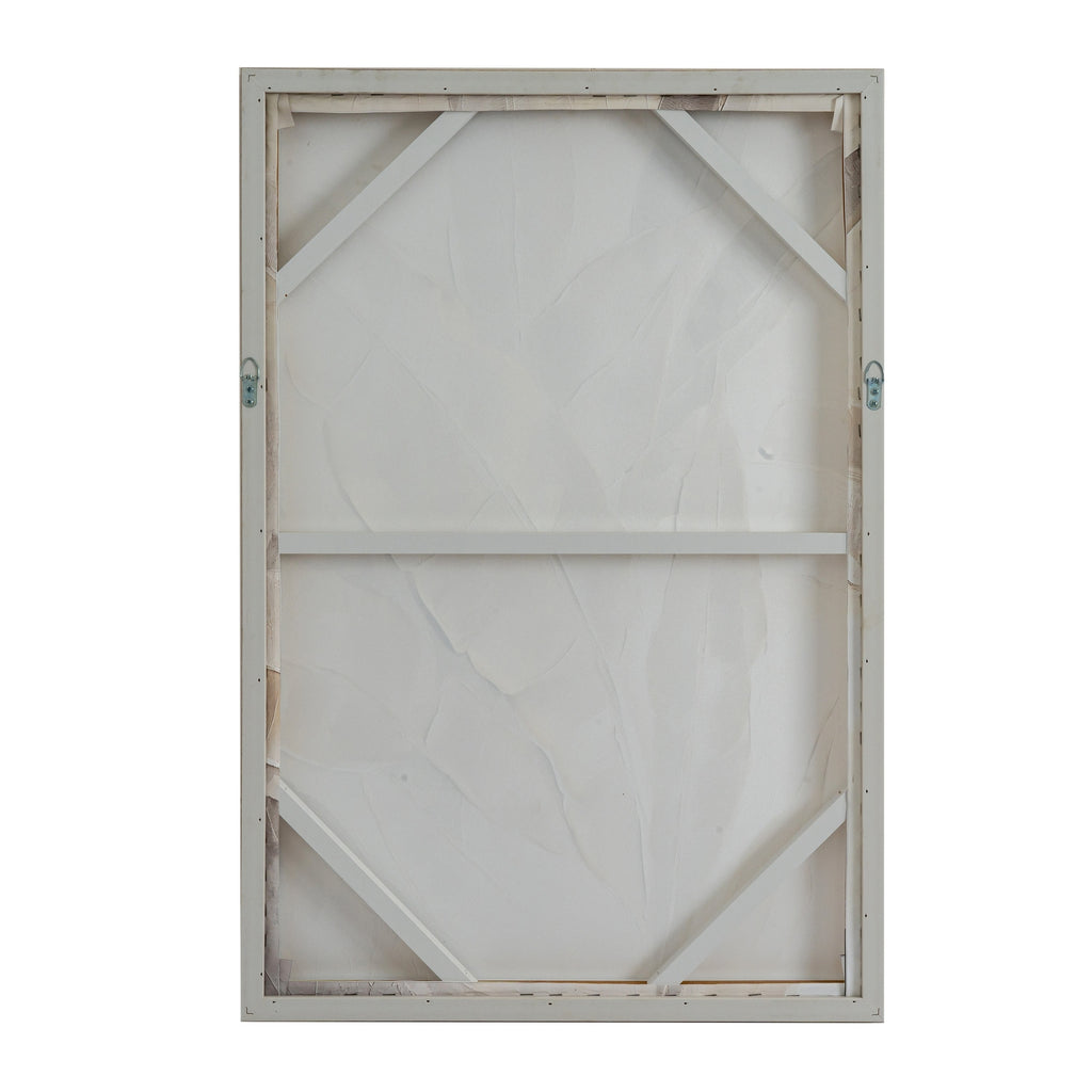 Umbora hand painted framed canvas with warm abstract texture