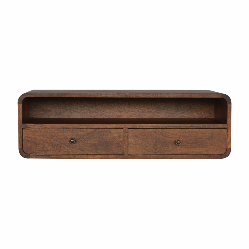 Floating Chestnut Open Console product view 1 by Eversby Home