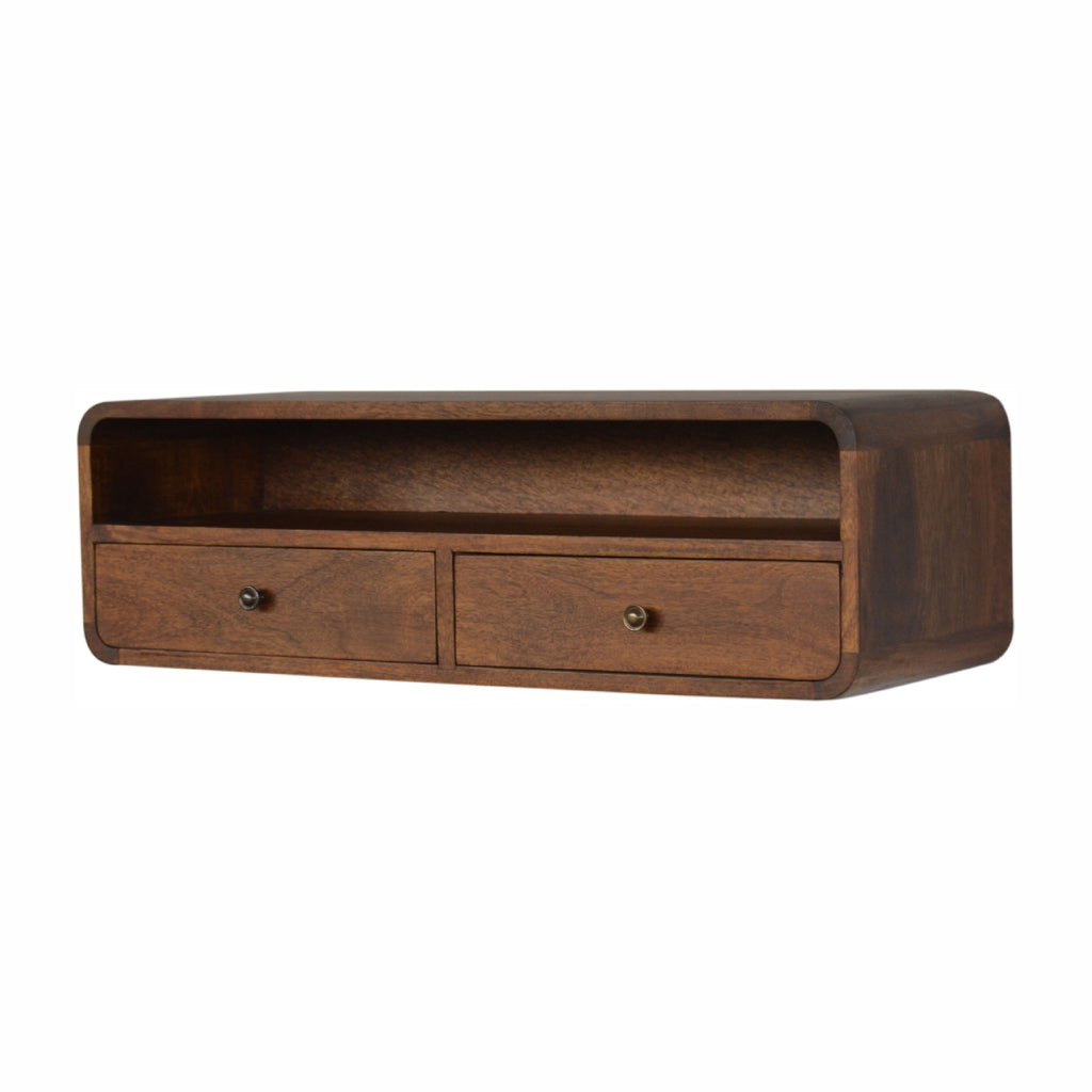 Floating Chestnut Open Console product view 2 by Eversby Home