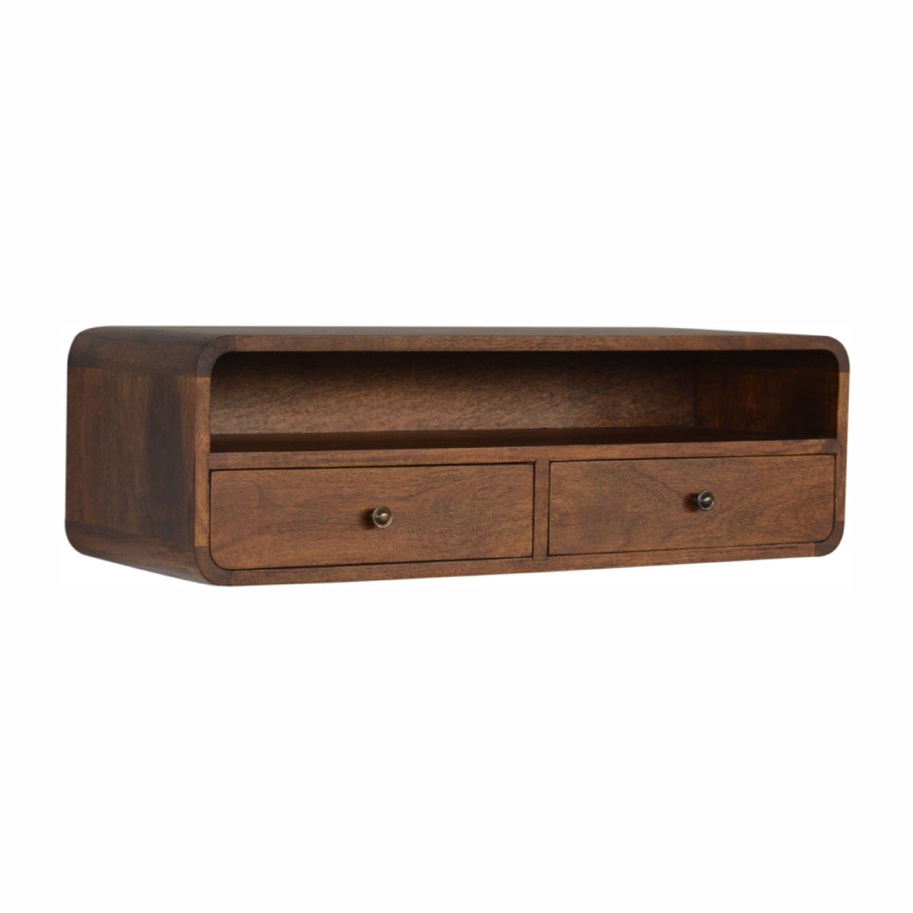 Floating Chestnut Open Console product view 3 by Eversby Home