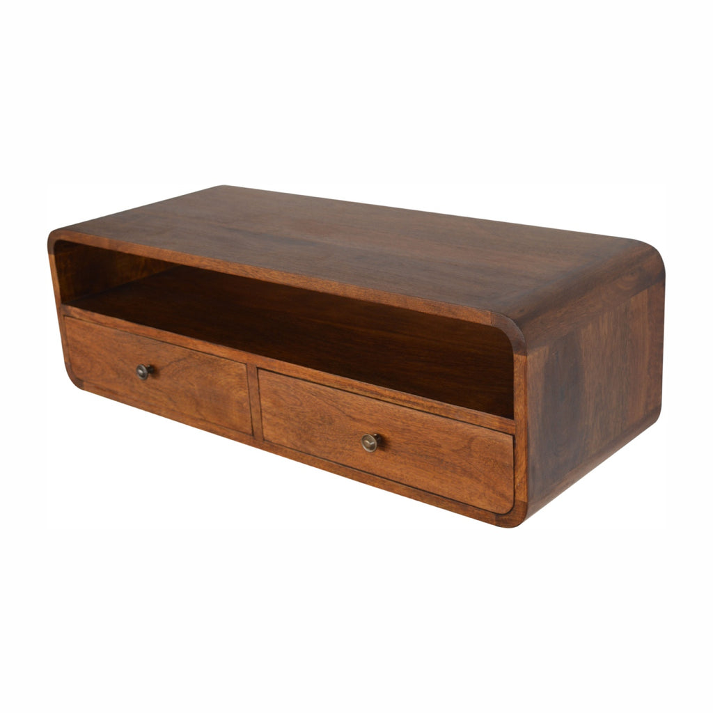 Floating Chestnut Open Console product view 4 by Eversby Home