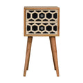 Mini Bone Inlay Two-Drawer Bedside Table product view 1 by Eversby Home