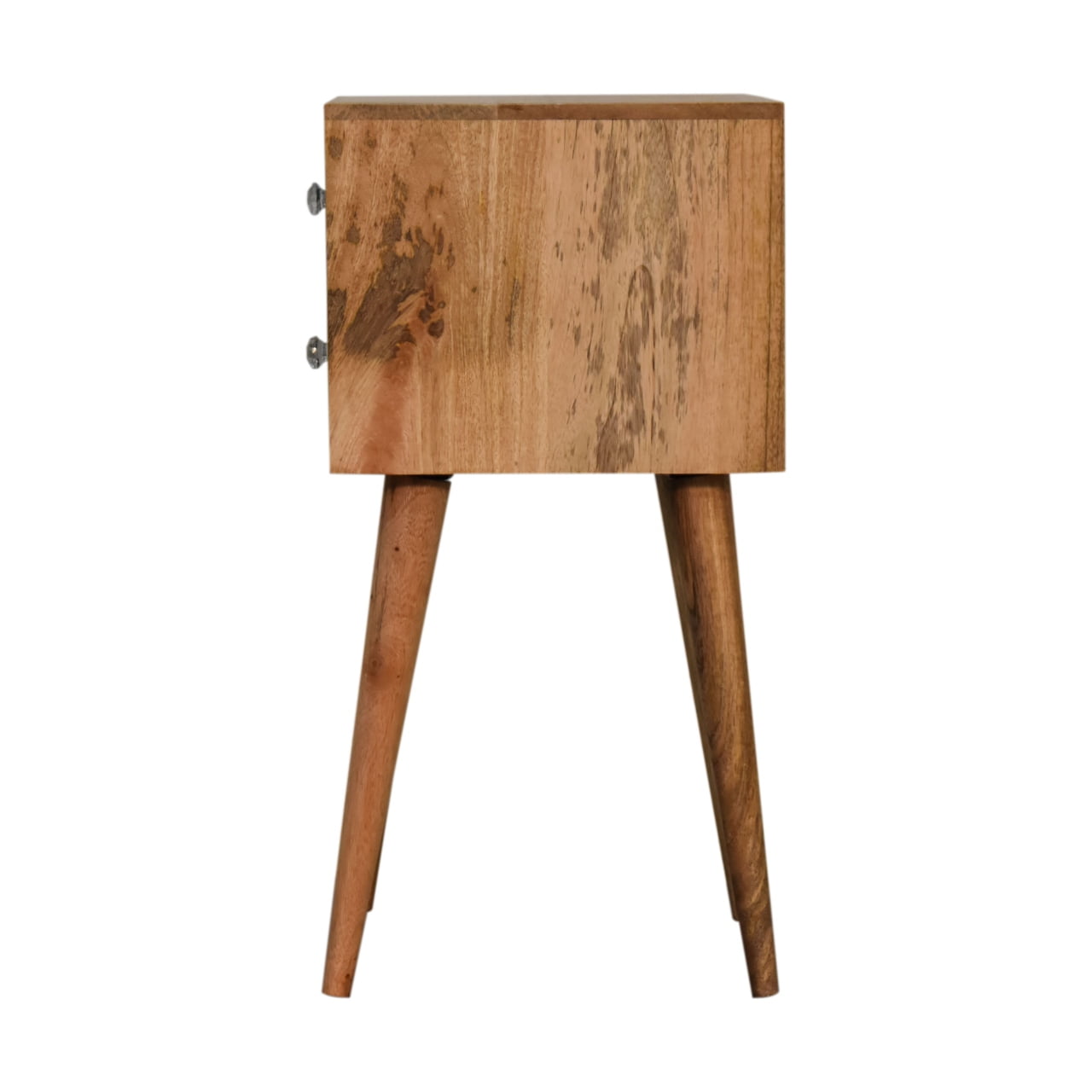 Mini Bone Inlay Two-Drawer Bedside Table product view 8 by Eversby Home