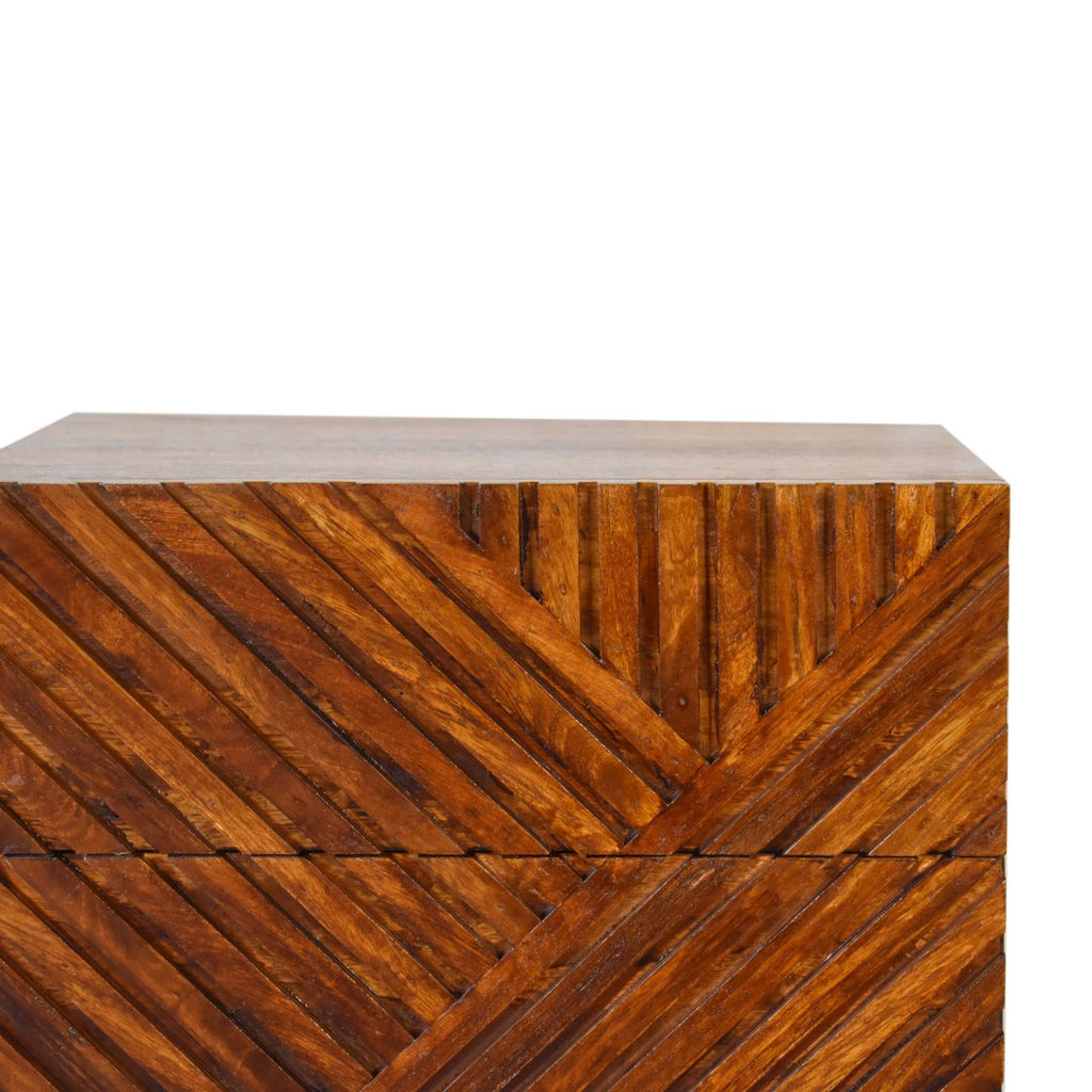 Lille Two-Drawer Chestnut Bedside Table product view 4 by Eversby Home
