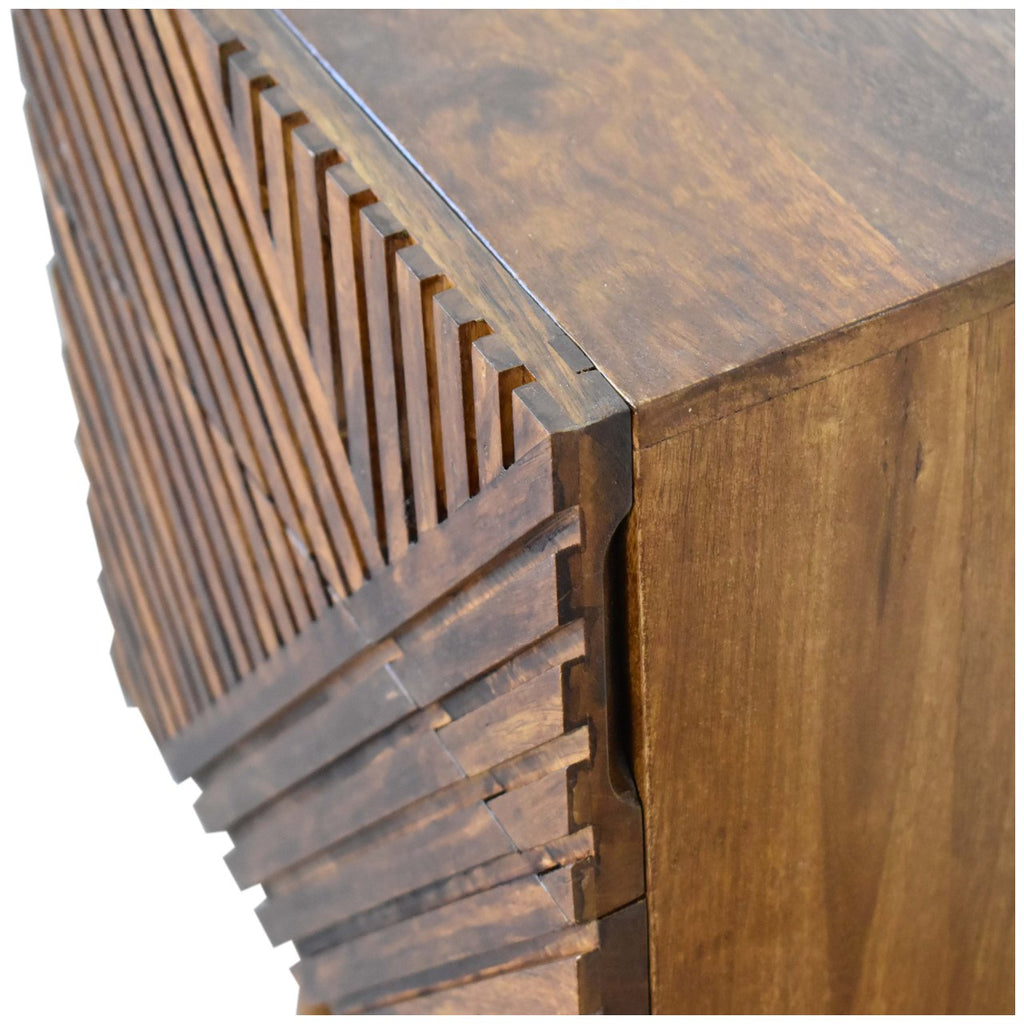 Lille Two-Drawer Chestnut Bedside Table product view 5 by Eversby Home