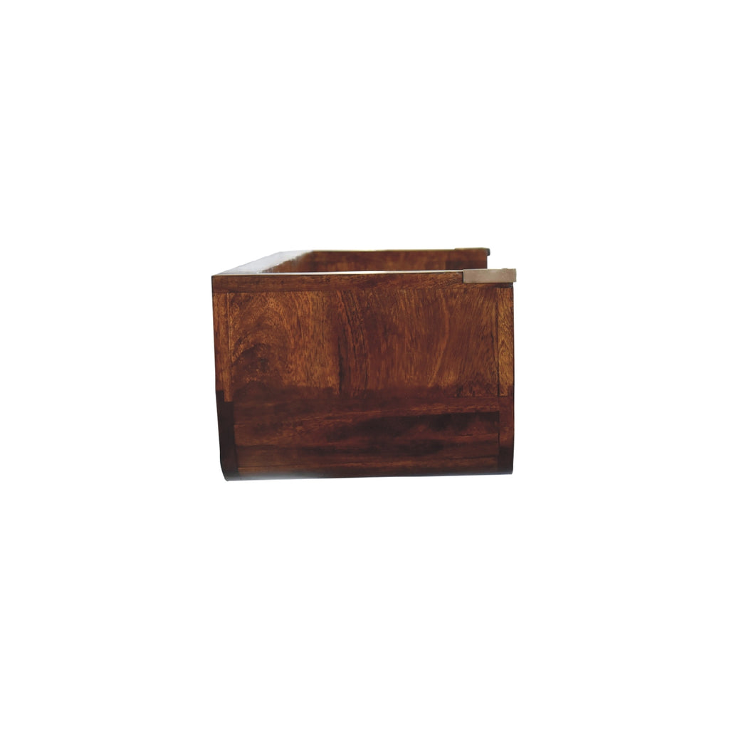 Indira Chestnut Floating Console product view 8 by Eversby Home