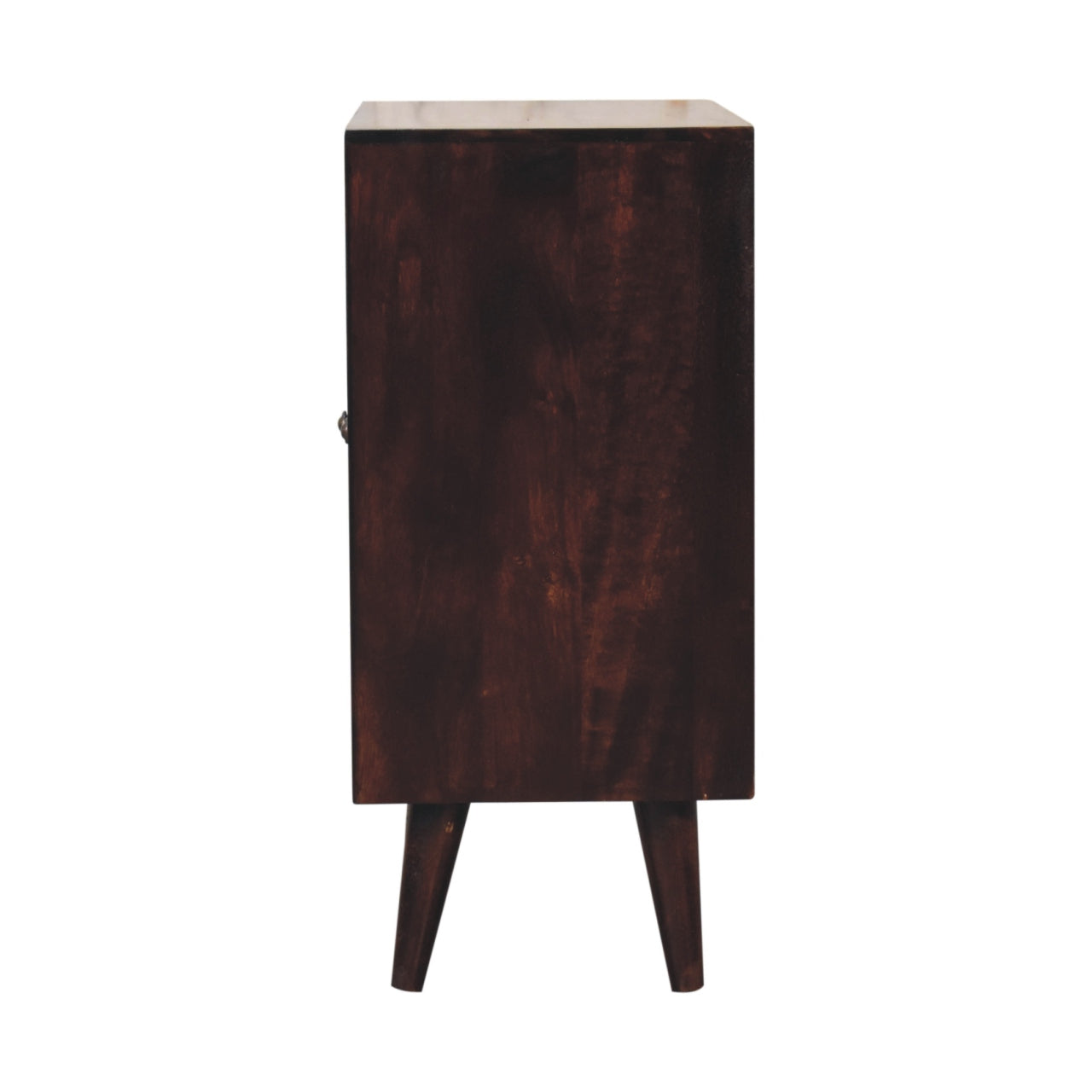Mini Pineapple Carved Light Walnut Cabinet product view 8 by Eversby Home