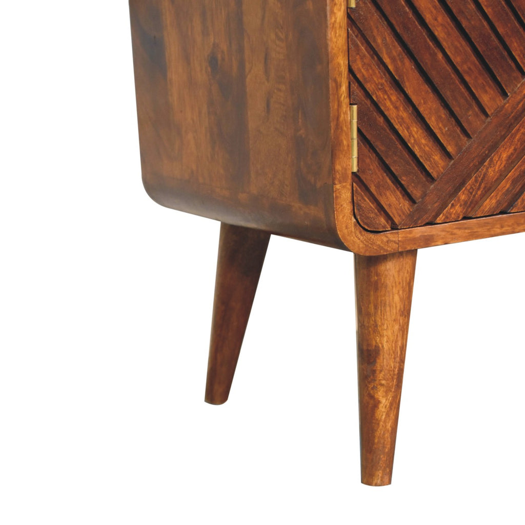 Boucle Chestnut Hallway Bench Table product view 7 by Eversby Home