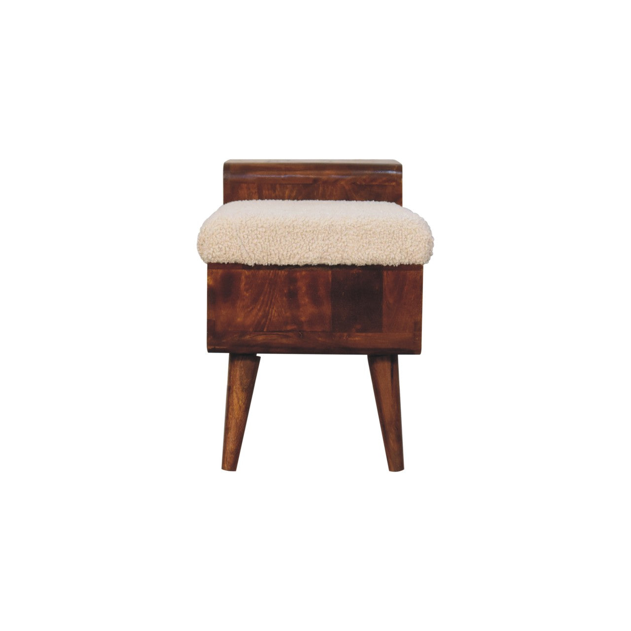 Boucle Chestnut Hallway Bench Table product view 8 by Eversby Home