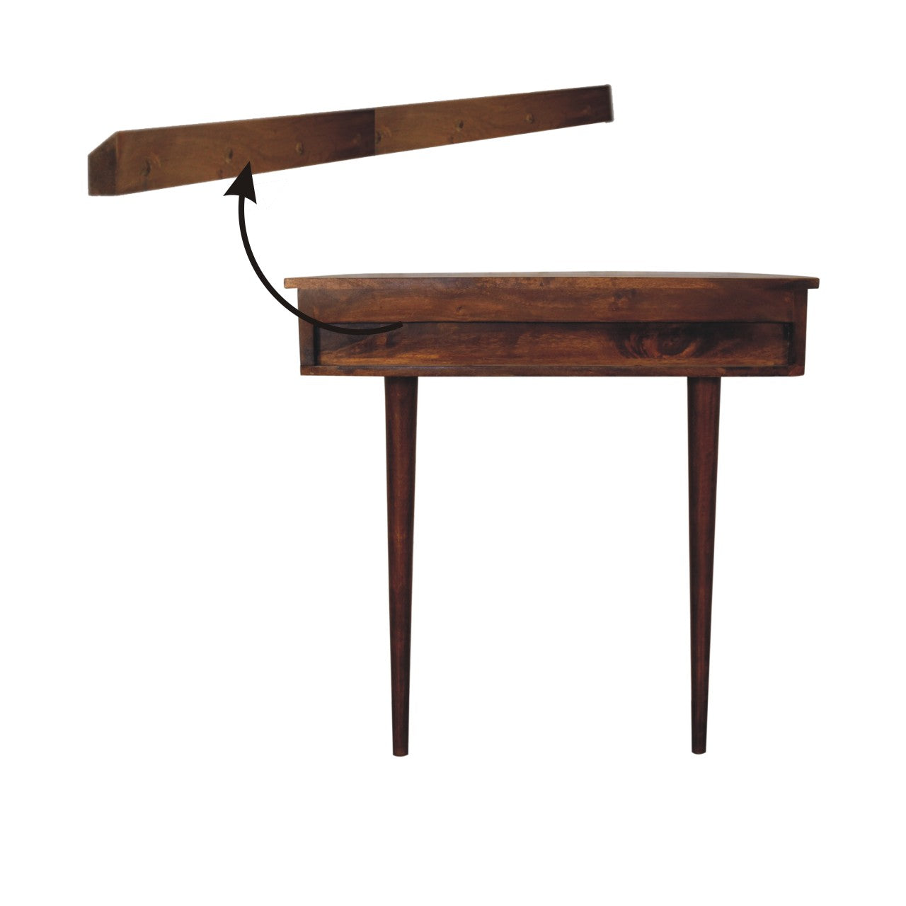 Wall-Mounted Chestnut Console product view 11 by Eversby Home