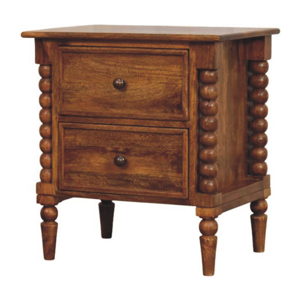 Harper Spindle Bedside Table product view 1 by Eversby Home