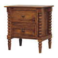 Harper Spindle Bedside Table product view 1 by Eversby Home