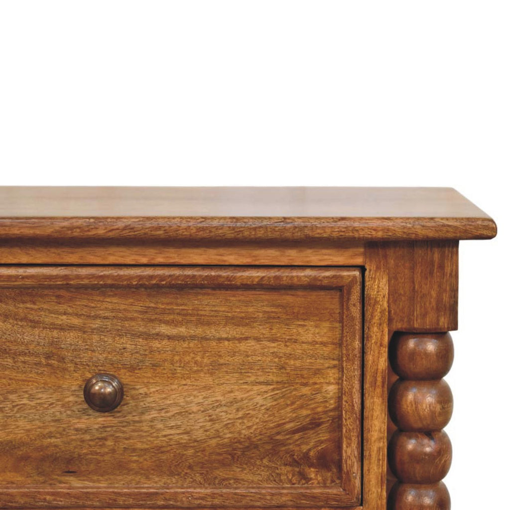 Harper Spindle Bedside Table product view 3 by Eversby Home