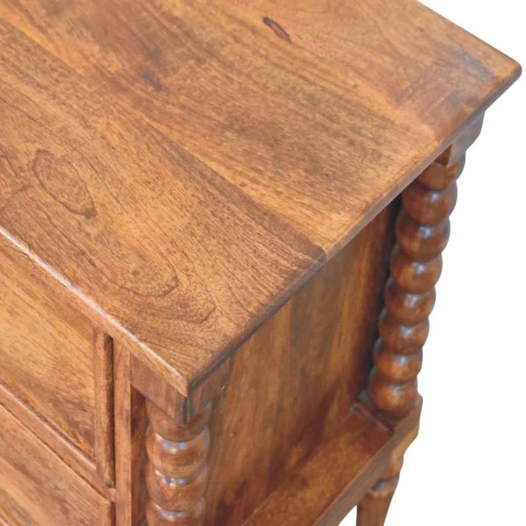 Harper Spindle Bedside Table product view 5 by Eversby Home