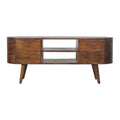 Chestnut Rounded TV Media Unit product view 1 by Eversby Home