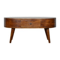 Chestnut Rounded Coffee Table product view 1 by Eversby Home