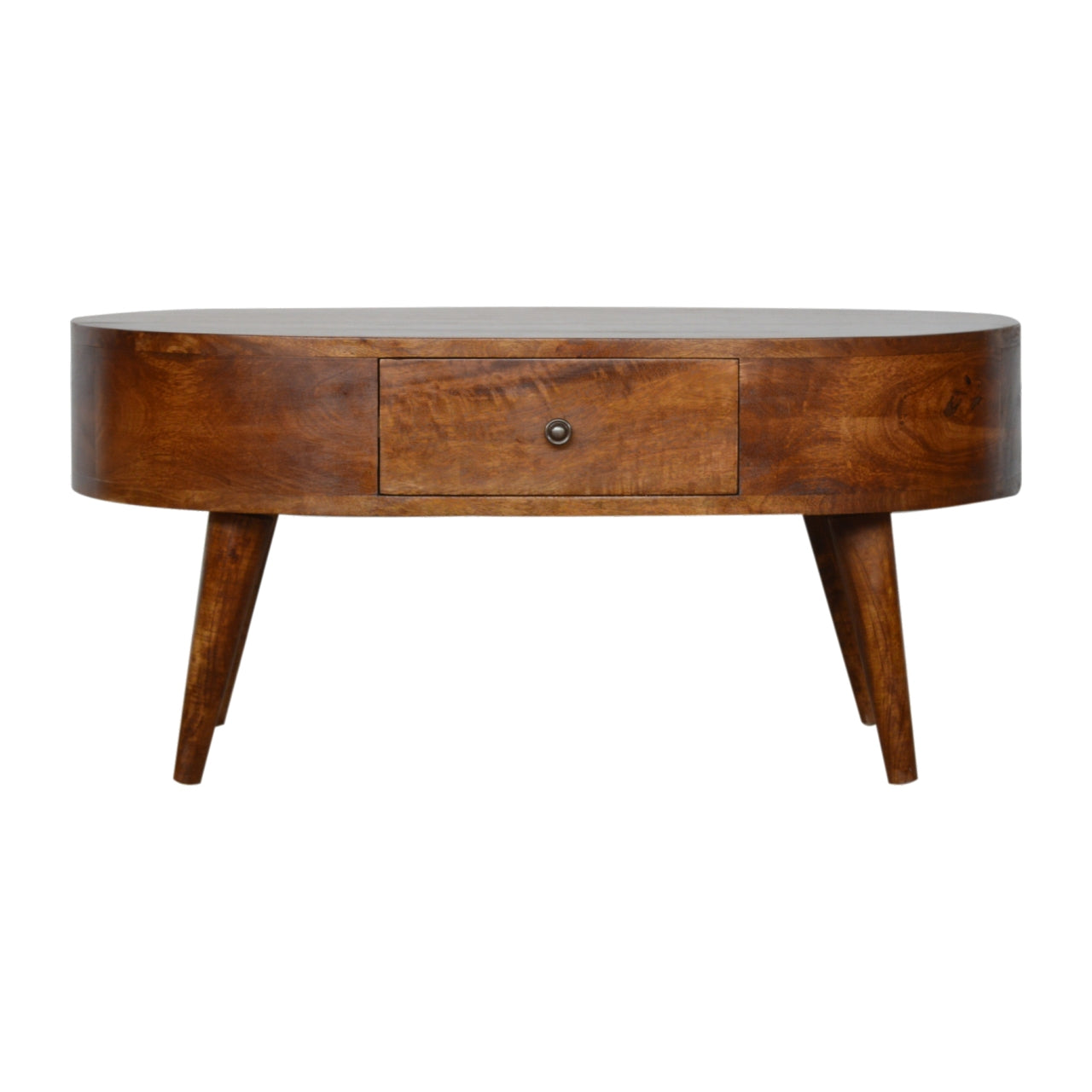 Chestnut Rounded Coffee Table product view 1 by Eversby Home