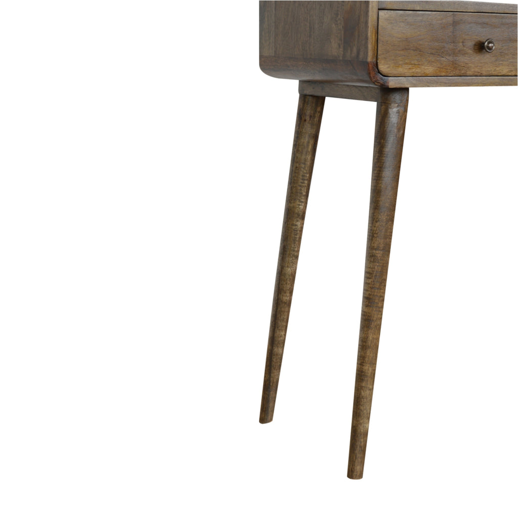 Curved Greywash Console Table product view 7 by Eversby Home