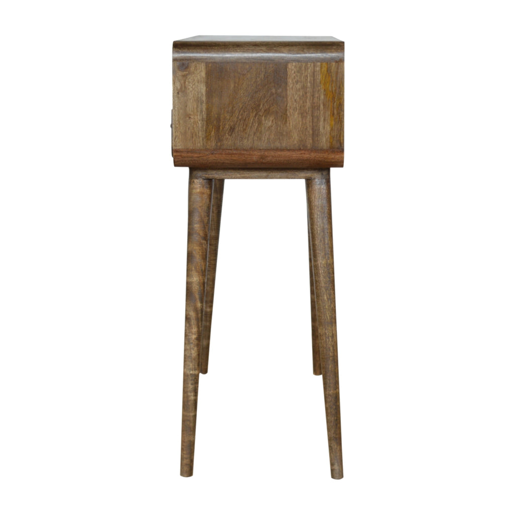 Curved Greywash Console Table product view 8 by Eversby Home