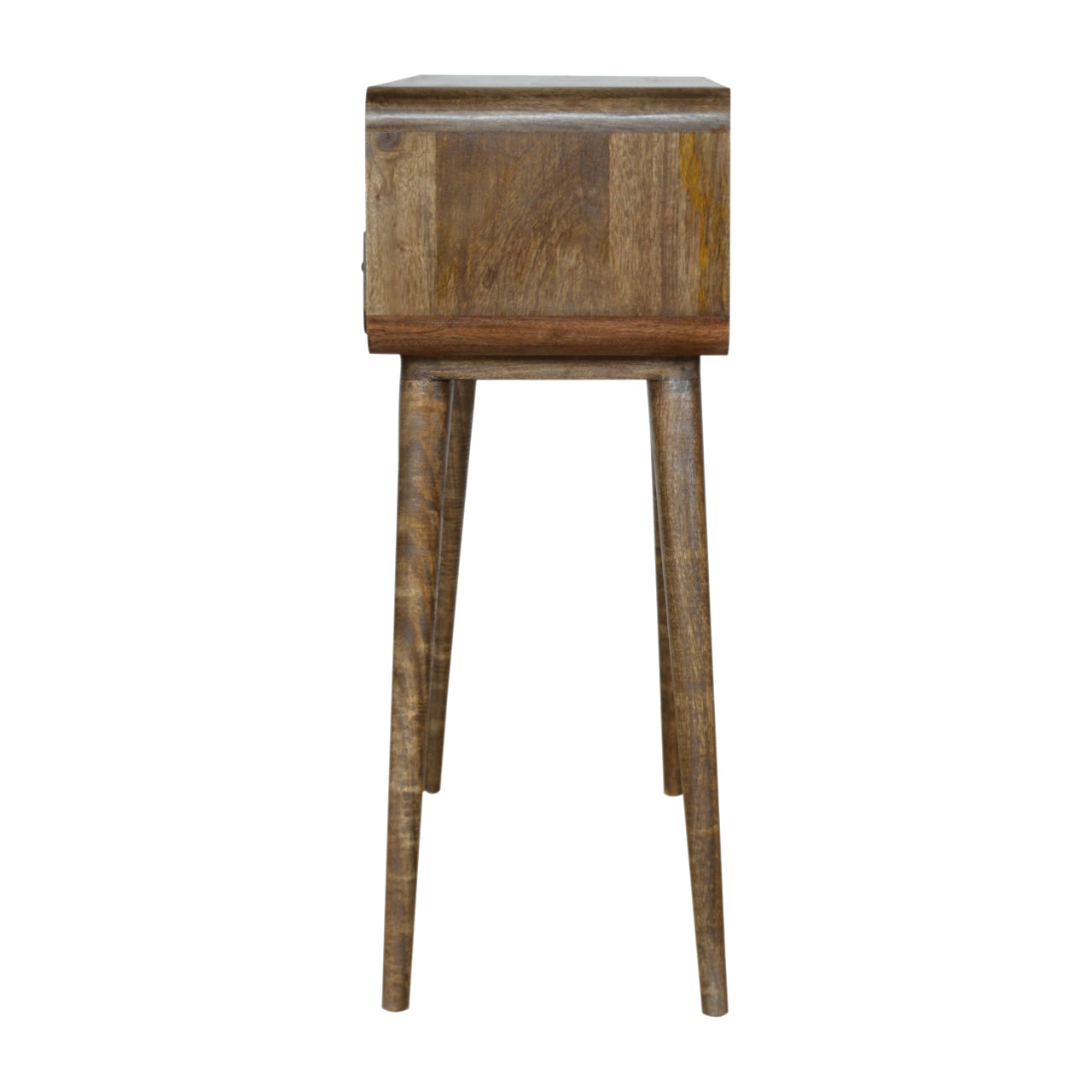 Curved Greywash Console Table product view 8 by Eversby Home