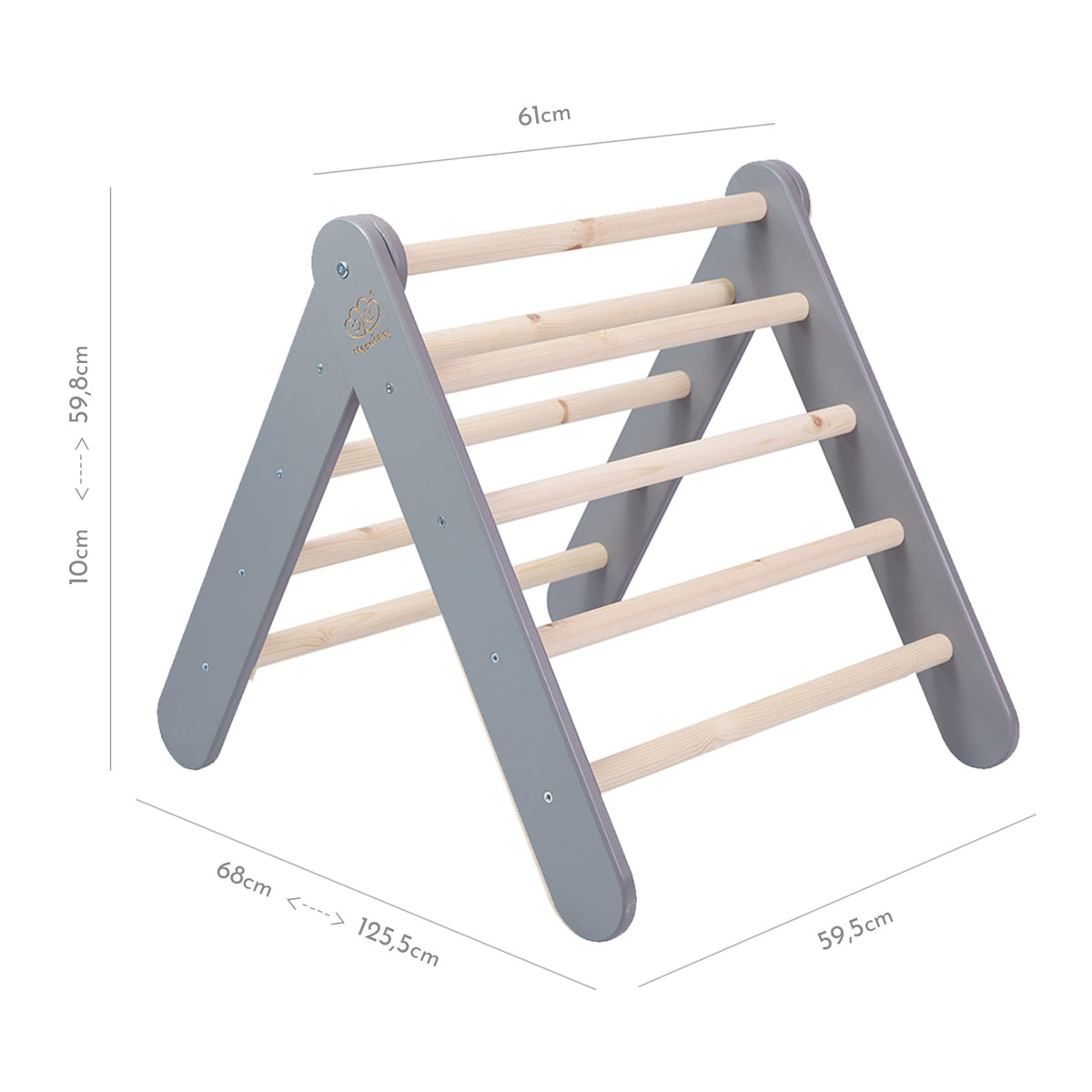 Eversby Edit — Climbing Triangle & Slide Board — Grey