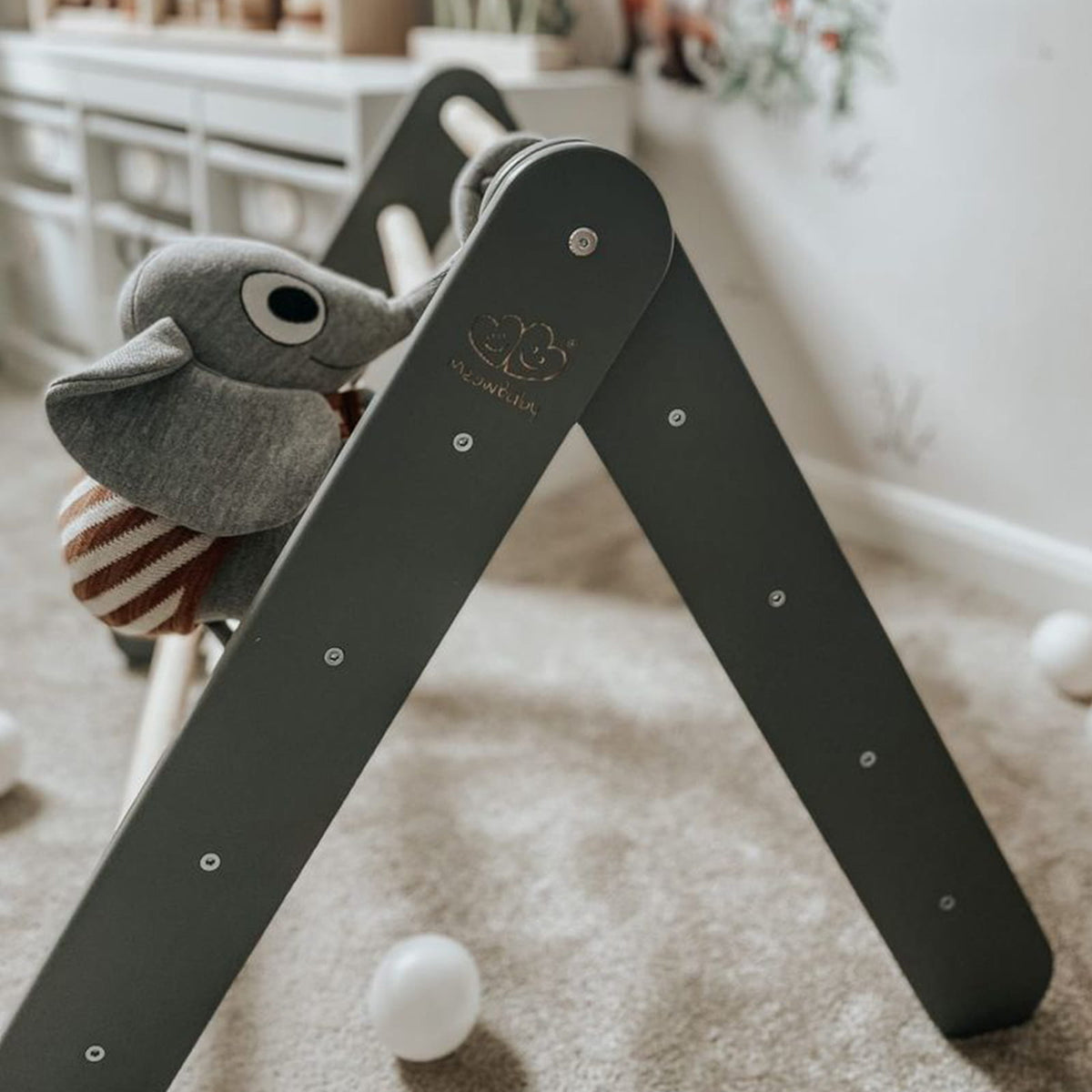 Eversby Edit — Climbing Triangle & Slide Board — Grey