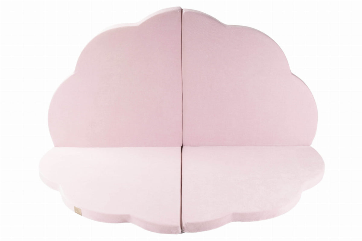 Eversby Edit — Folding Cloud Play Mat — Pink Velvet