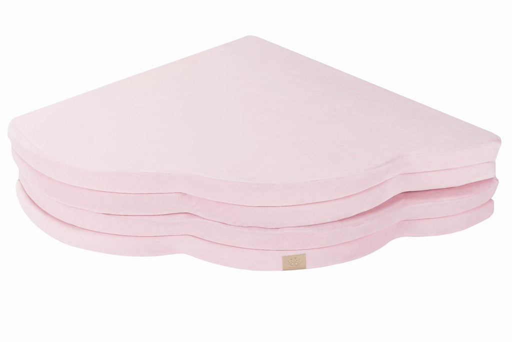 Eversby Edit — Folding Cloud Play Mat — Pink Velvet