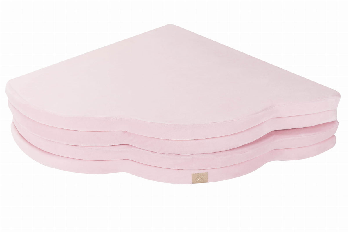 Eversby Edit — Folding Cloud Play Mat — Pink Velvet