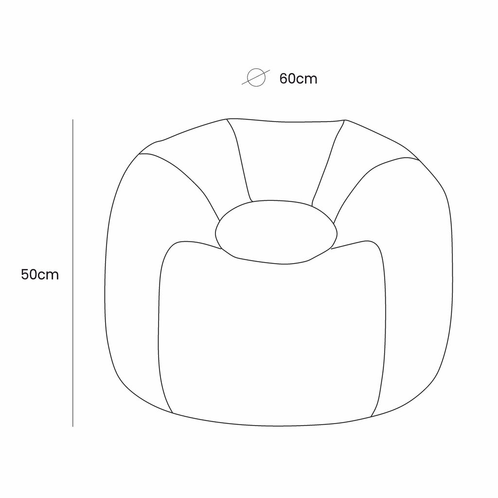 Eversby Edit — Petal Beanbag — Taupe