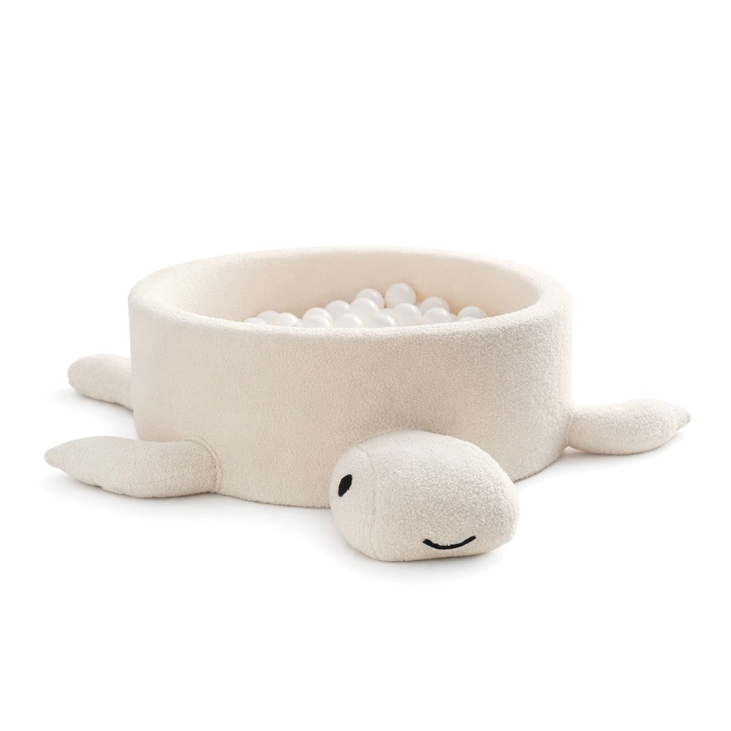 Eversby Edit — Turtle Ball Pit — Cream Bouclé, Without Balls