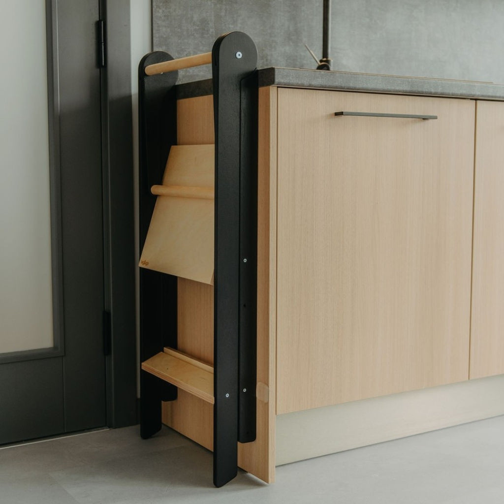 Eversby Edit — Foldable Kitchen Tower with Removable Rail