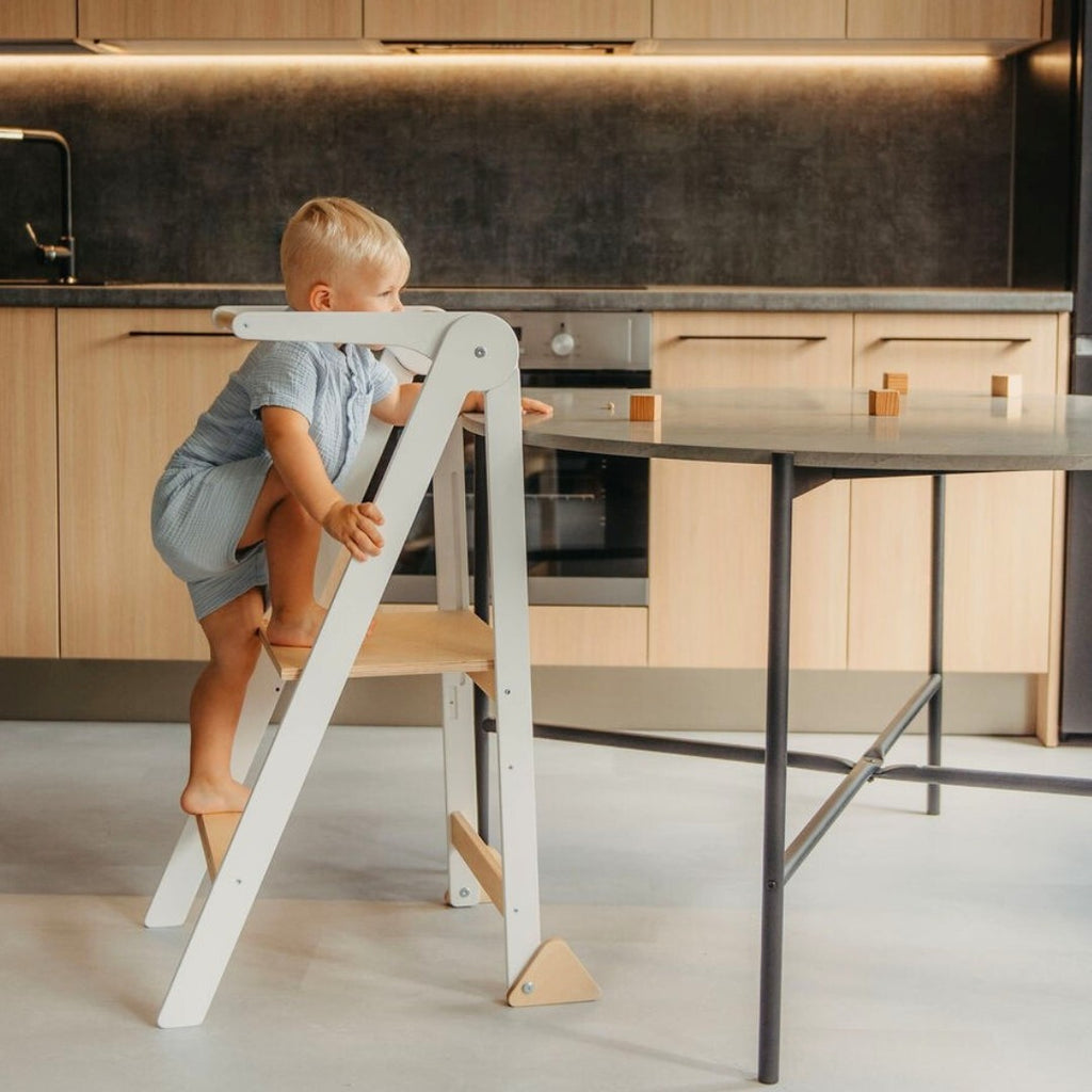 Eversby Edit — Foldable Kitchen Tower with Removable Rail