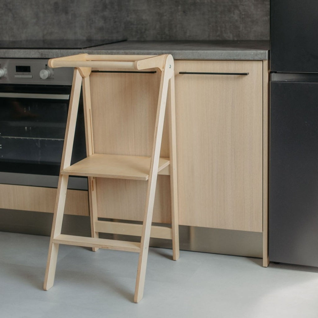 Eversby Edit — Foldable Kitchen Tower with Removable Rail