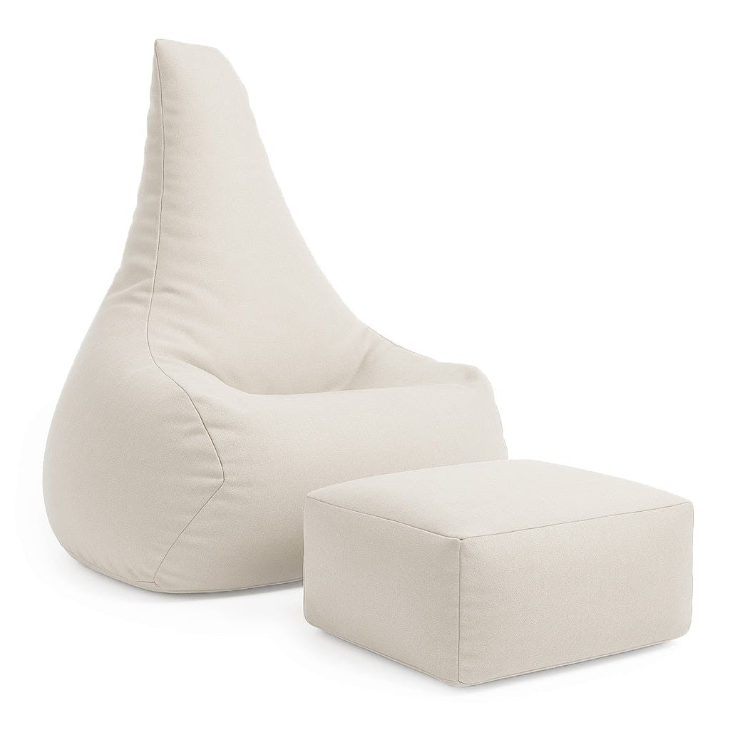Eversby Edit — Beige Bean Bag & Footrest Set