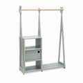 Eversby Edit — Montessori Wardrobe with Storage — Grey