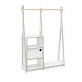 Eversby Edit — Montessori Wardrobe with Storage — White