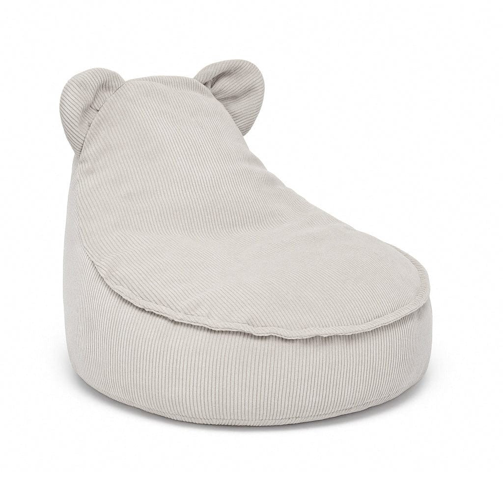 Eversby Edit — Corduroy Teddy Beanbag — Grey