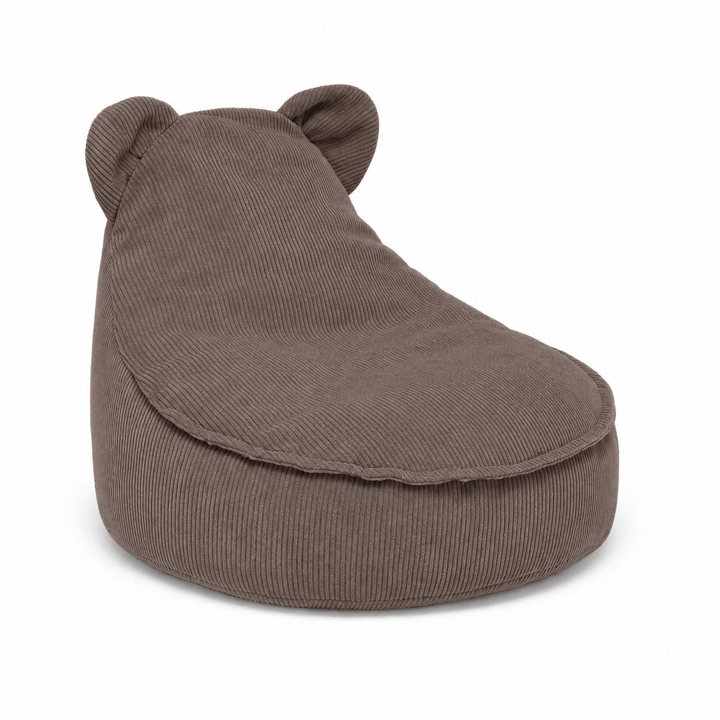 Eversby Edit — Corduroy Teddy Beanbag — Taupe