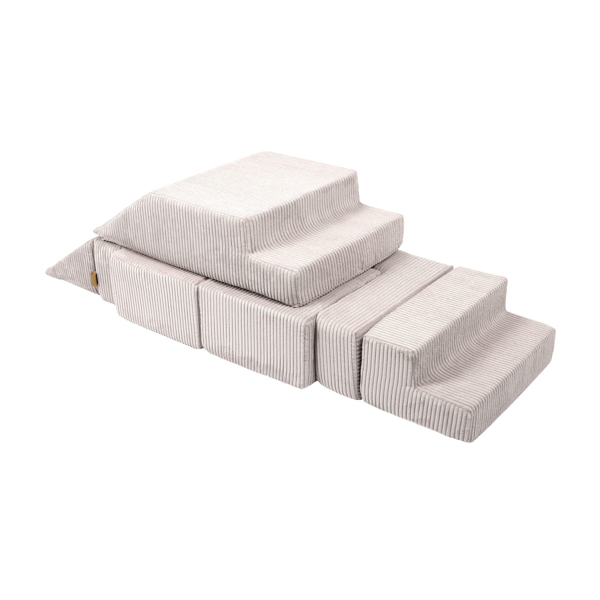 Eversby Edit — Velvet Block Play Sofa — Ecru
