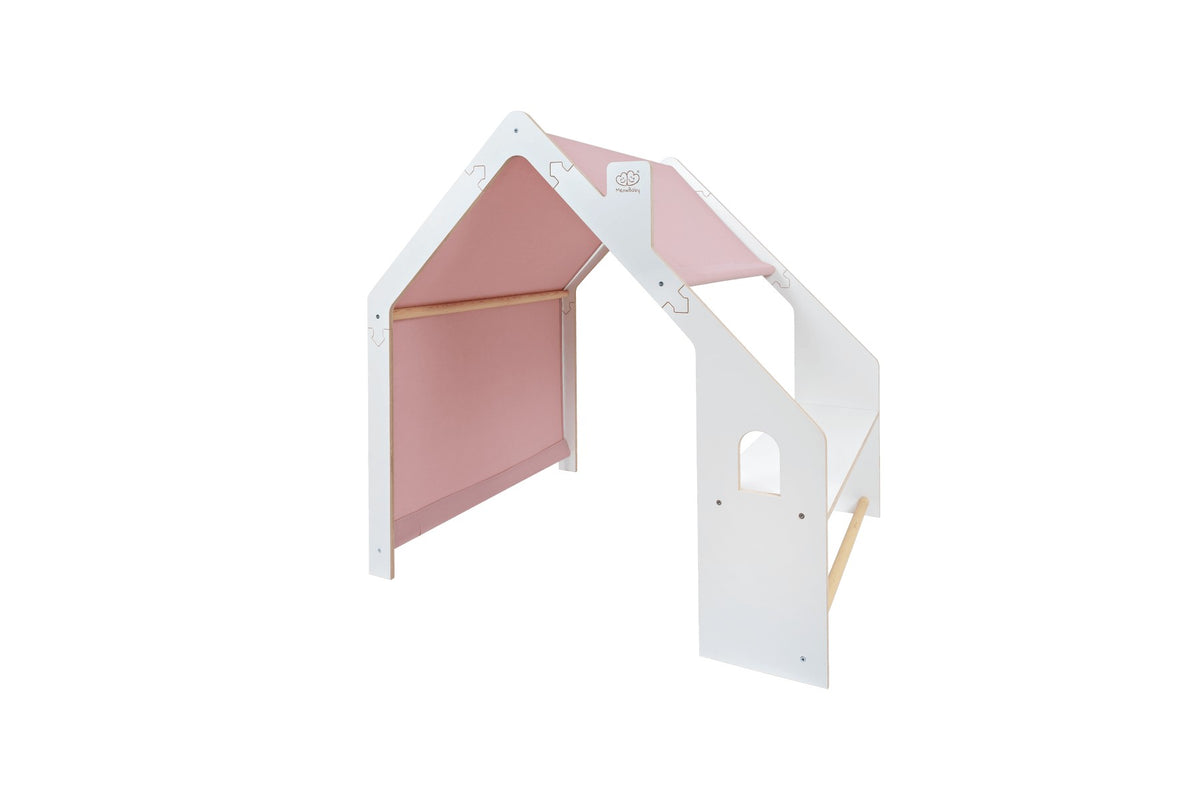 Eversby Edit — Wooden Play House — Pink Roof