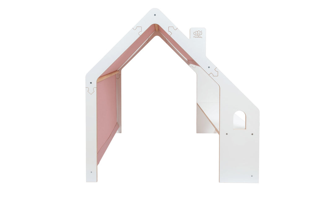 Eversby Edit — Wooden Play House — Pink Roof