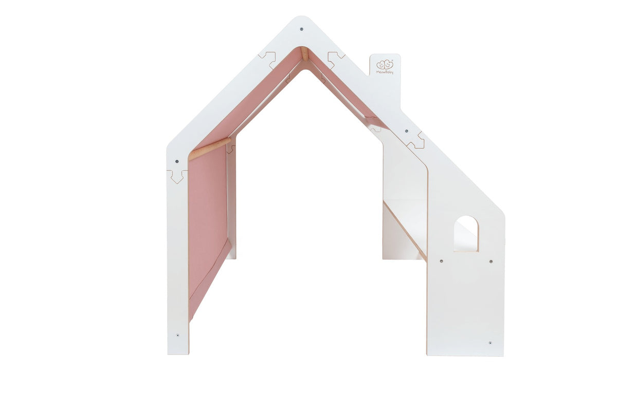 Eversby Edit — Wooden Play House — Pink Roof