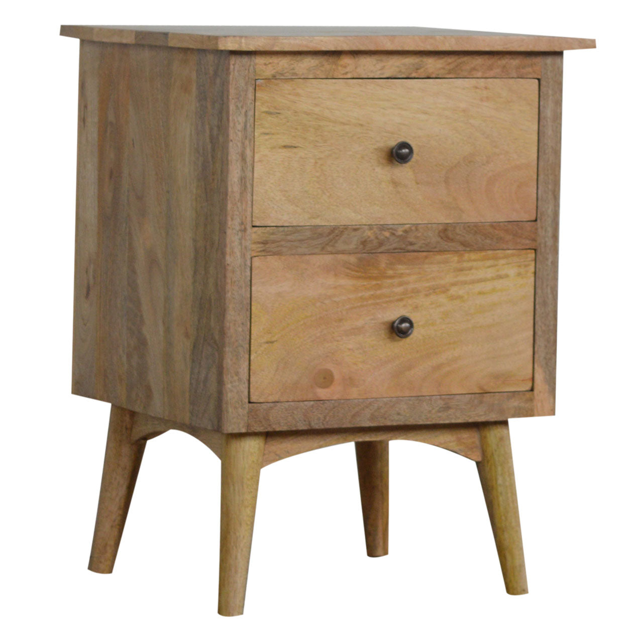 Nordic Two-Drawer Bedside Table product view 2 by Eversby Home