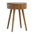 Nordic Circular Shaped Bedside Table product view 1 by Eversby Home